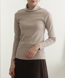 Хлопковый топ с высоким воротником, элегантный крой, блузка с длинными рукавами и рукавами три четверти Pourvous, цвет Gray Beige