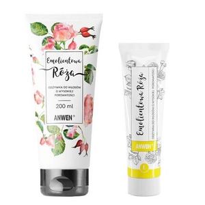 Кондиционер для волос с высокой пористостью Emollient Rose, 100 мл, 200 мл, веганский, Anwen