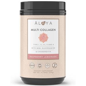 Коллаген Alaya Naturals Multi Powder MSM + GC Raspberry Lemonade, 419 гр