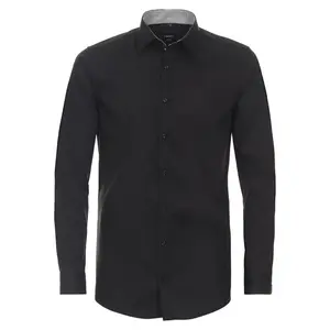Деловая рубашка VENTI "Деловая рубашка VENTI однотонная", черный