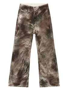 Прямые брюки с завышенной талией из коллаборации с Thug Club Diesel, коричневый