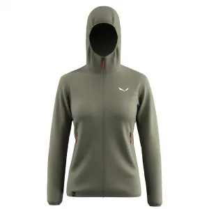 Флис Salewa Puez Altavia Polarlite full zip, зеленый