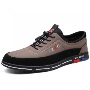 Eminu Мужские повседневные туфли мужские низкие черно-коричневые, цвет Brown