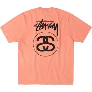 Футболка Stock Link Pigment Dyed Unisex Stussy, розовый