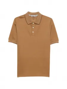 Рубашка поло с воротником Canali, бежевый