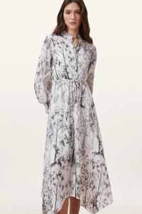 Платье льняное AllSaints SKYLAR MAXI, белый