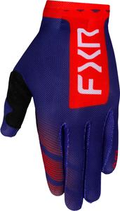 Перчатки для мотокросса FXR pro-fit air logo с перфорацией, Blue/Red