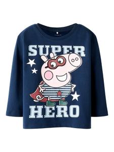 Рубашка NAME IT NMMOtto Peppa, темно-синий/светло-синий