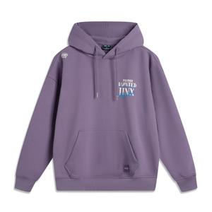 Толстовка унисекс LiNing x LOL Sports Life Collection тёмного кристально-фиолетового цвета