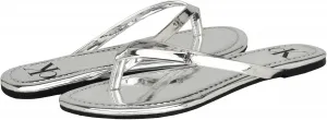 Сандалии Calvin Klein womens Crude, серебряный