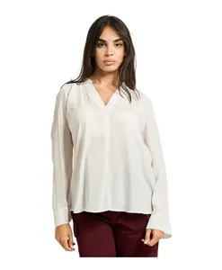 Блузка со стоячим воротником Manila Grace, белый