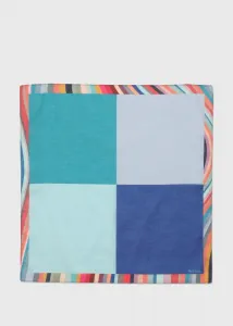Женский носовой платок "С вихревым краем и цветовыми блоками"