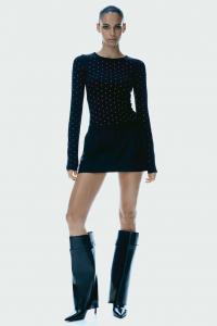 Рубашка из джерси с длинными рукавами H&M, черный