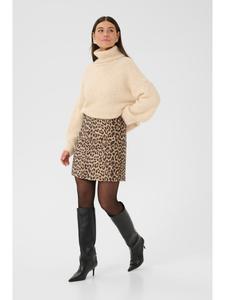 CULTURE Юбка CUcarol приталенного кроя с леопардовым принтом
