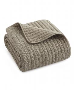 Стеганый плед Loden Stone Washed, 50 x 60 дюймов Levtex, Taupe