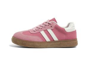 HUANQIU Женские скейтерские кроссовки Low top Slip Resistant, Abrasion Resistant, Lightweight Rose Red