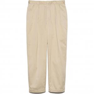 Брюки чино с двойной складкой Nanamica, хаки