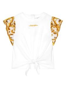 Dolce & Gabbana Kids футболка с принтом Majolica, белый