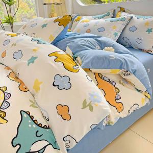 LUOLAI HOME Комплект постельного белья 4 предмета, простыня, размер 200x230 см