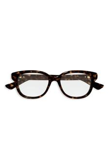 Очки Gucci Eyewear в квадратной оправе, коричневый