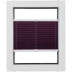 Жалюзи sunlines Plissee Budget Crush Защита от света без сверления, крепление на прищепку, измятый Sunlines, Lila + weiß