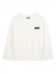 Лонгслив с логотипом Kenzo Kids, белый