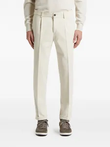 Брюки со складками Peserico, нейтральный