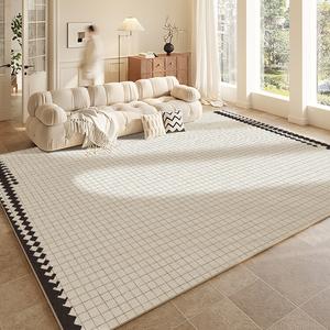 Budis Ковер 300х400 см для гостиной/спальни, светлый люкс в французском стиле, моющийся, водостойкий, с геометрическим узором, Large Area Cut