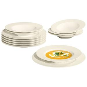 Набор посуды Seltmann Weiden Zoé Fine Diamond 12-teilig, 33x24x33 см, белый