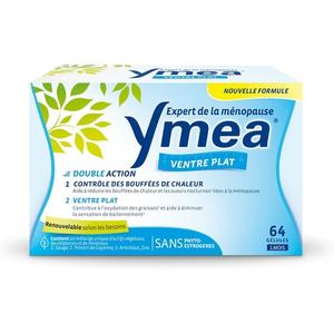 Пищевая добавка для лечения плоского живота при менопаузе с растительными активными ингредиентами Ymea