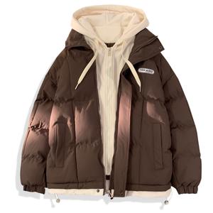 TEN MIRO Пуховик Unisex, Coffee