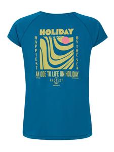 PROTEST Футболка 'PRTHappy' в синем цвете