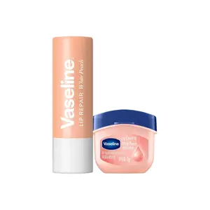 Vaseline Оригинальный розовый бальзам для губ увлажняет и питает 7г+3,5г