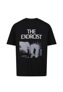 Футболка из фильма «Изгоняющий дьявола» все еще расслабленная в свободном покрое Re:Covered, черный