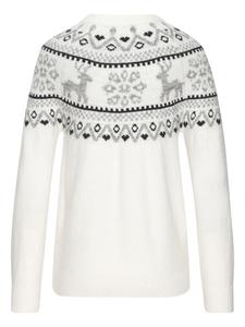LASCANA Норвежский свитер белого цвета