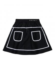 Marni Kids юбка с контрастной отделкой, черный
