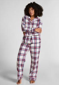 Пижамный комплект Hunkemöller POLAR CHECK, Gardenia/Off-White