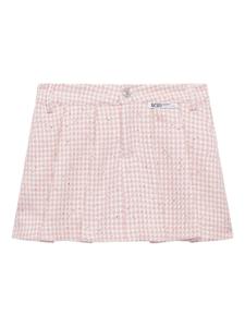 GCDS плиссированная мини-юбка, розовый