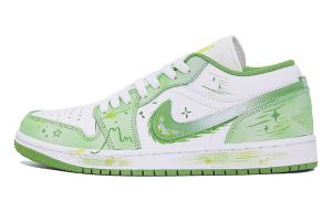 Jordan Кроссовки баскетбольные Unisex низкие Air 1 Cushioning, Wear Resistant Green винтажные