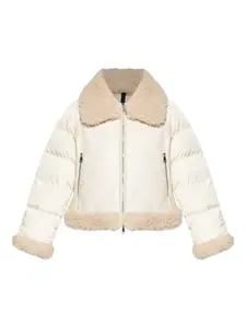 Куртка Rubrouk с воротником из искусственной овчины Moncler, нейтральный