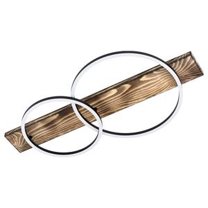 Светодиодный потолочный светильник Eglo, 78x40x9 см, коричневый/натуральный/черный