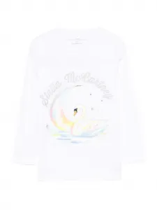 Топ с графичным принтом Stella Mccartney Kids, белый