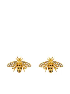 Серьги с камнями Oscar De La Renta, золотистый