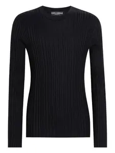 Свитер в рубчик DOLCE & GABBANA, черный