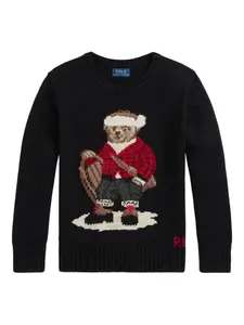 Черный свитер Polo Ralph Lauren Polo Ralph Lauren Kids