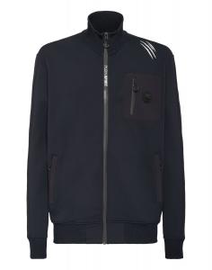 Plein Sport Толстовка с молнией 'Scratch' в черном цвете