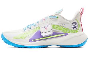 PEAK Баскетбольные кроссовки мужские низкие, цвет слоновой кости/синий