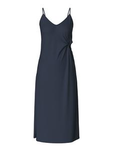 Платье до колена Pieces, темно-синий