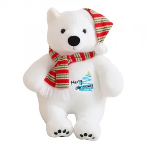 Рождественский шарф с плюшевыми медведями плюшевая кукла высота 25см/33см OU DI PIG