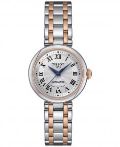 Женские часы Bellissima с двухцветным PVD-браслетом из нержавеющей стали, 29 мм Tissot, белый